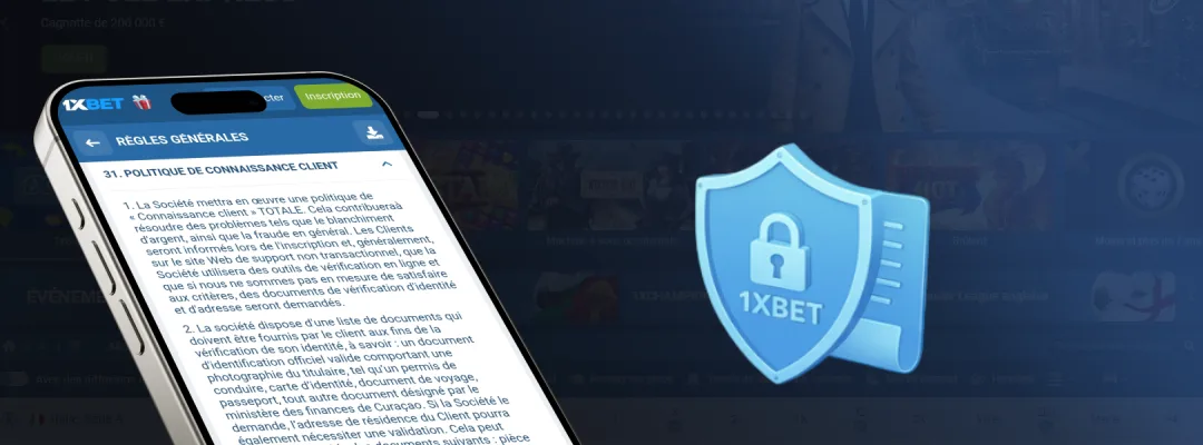 Vérification de votre compte 1xbet