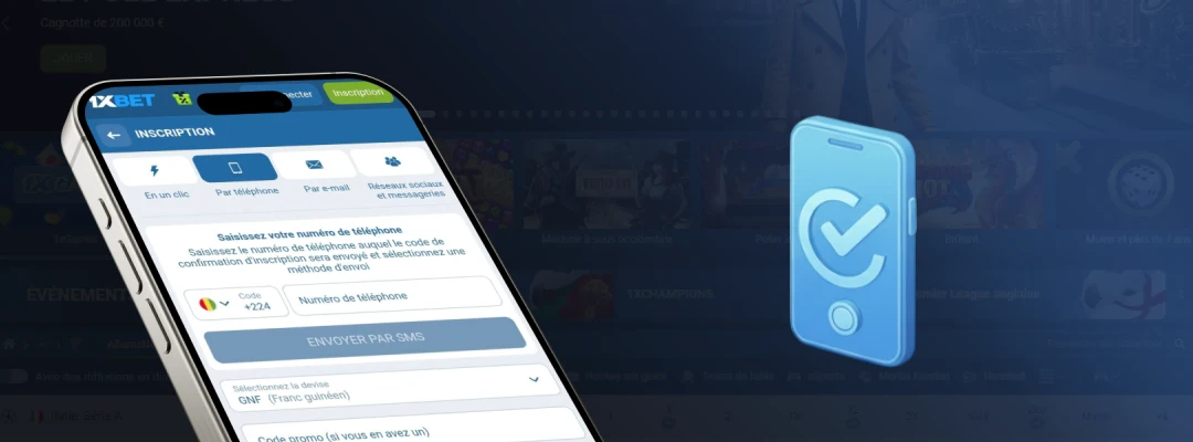 S'inscrire sur 1xBet